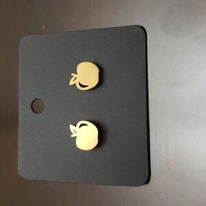 Stainless Steel Apple Earrings *NWOT*